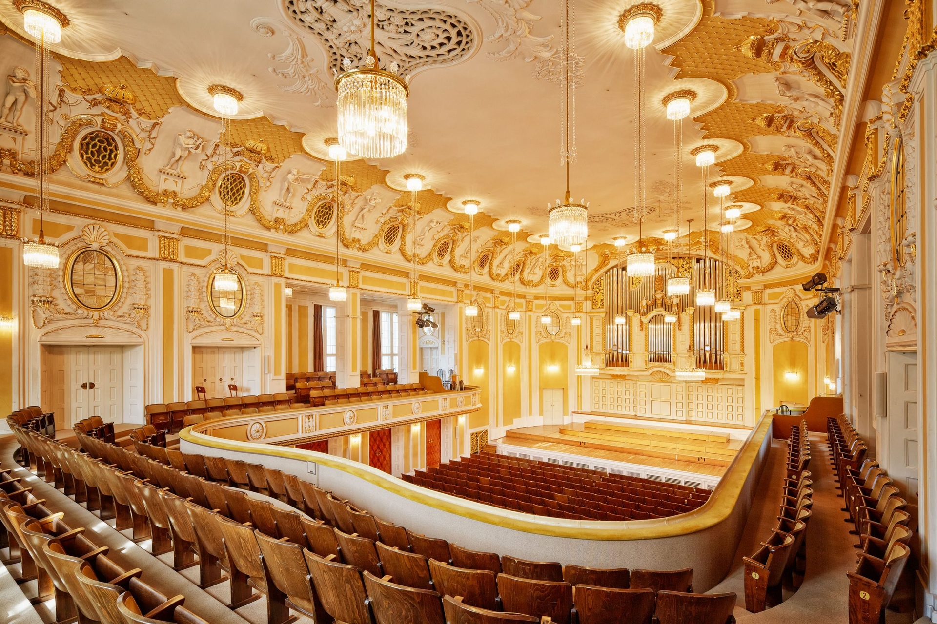 Bild des Konzertsaals Großer Saal in der Stiftung Mozarteum