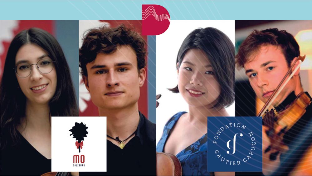 Four single pictures of the artists of CONSTANZE MOZART ORCHESTERAKADEMIE