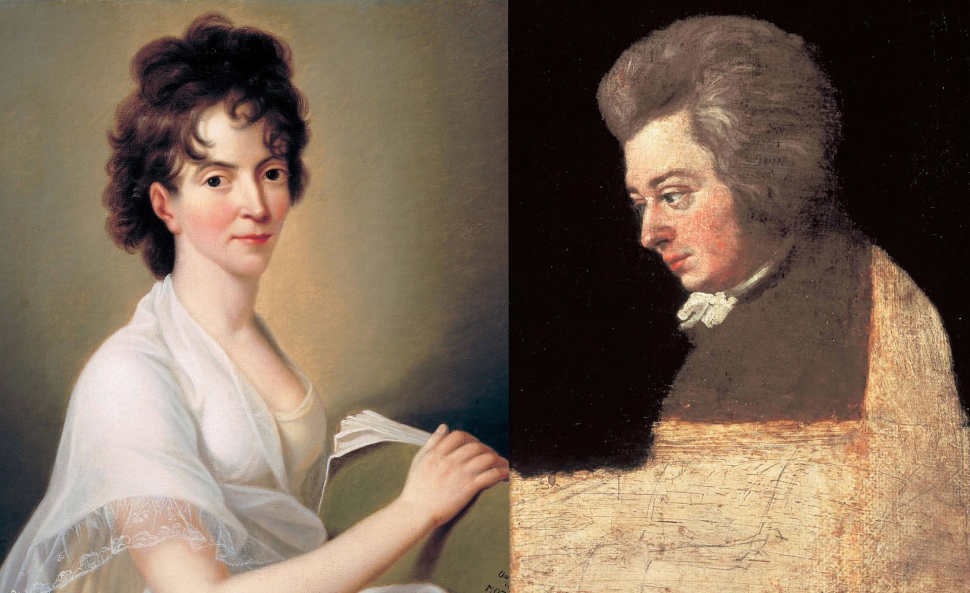 Constanze und Wolfgang Amadé Mozart